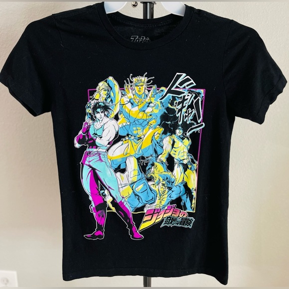 Jojo's Bizarre Adventure Unisex T-shirt Battle Tendency Pillar Size: X-Small - Picture 1 of 3